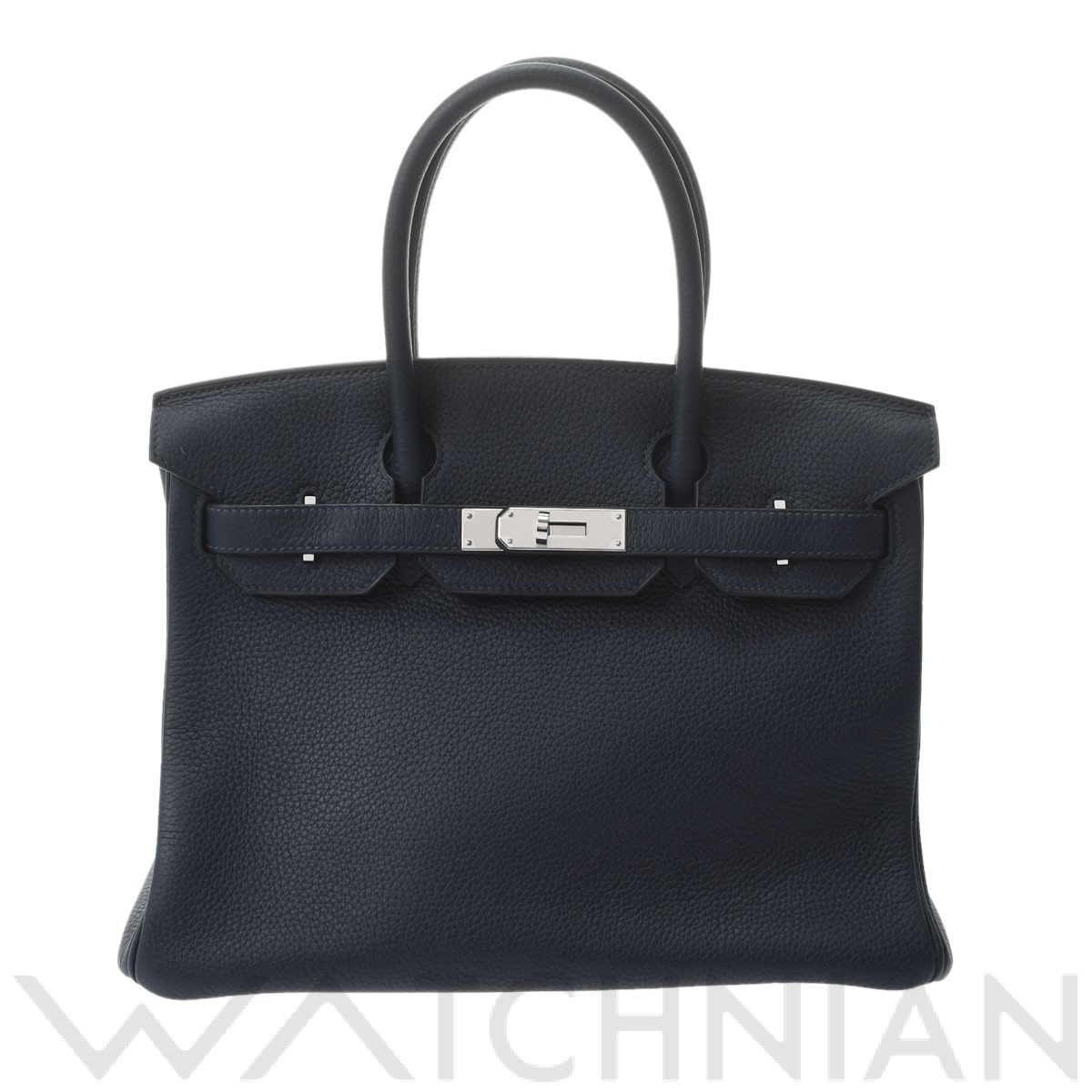 バーキン 30 ヴェルソ ブルーニュイ/ローズパープル/パラジウム金具 トゴ HERMES エルメス レディース 【中古】