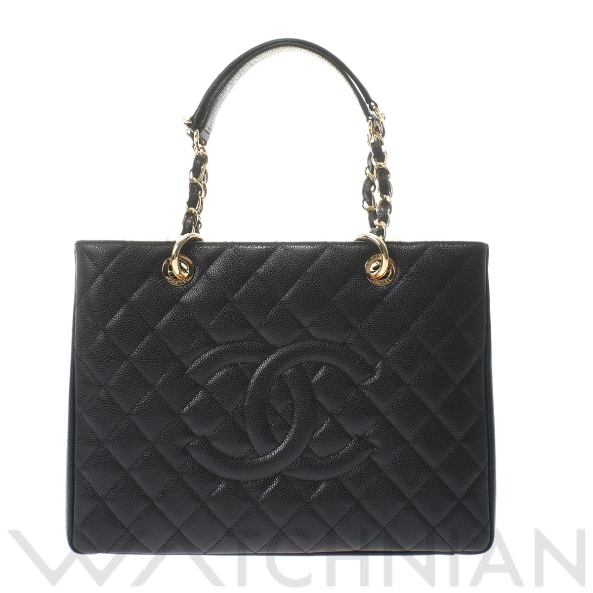 マトラッセ GST ブラック/ゴールド金具 A50995 キャビアスキン CHANEL シャネル レディース 【中古】