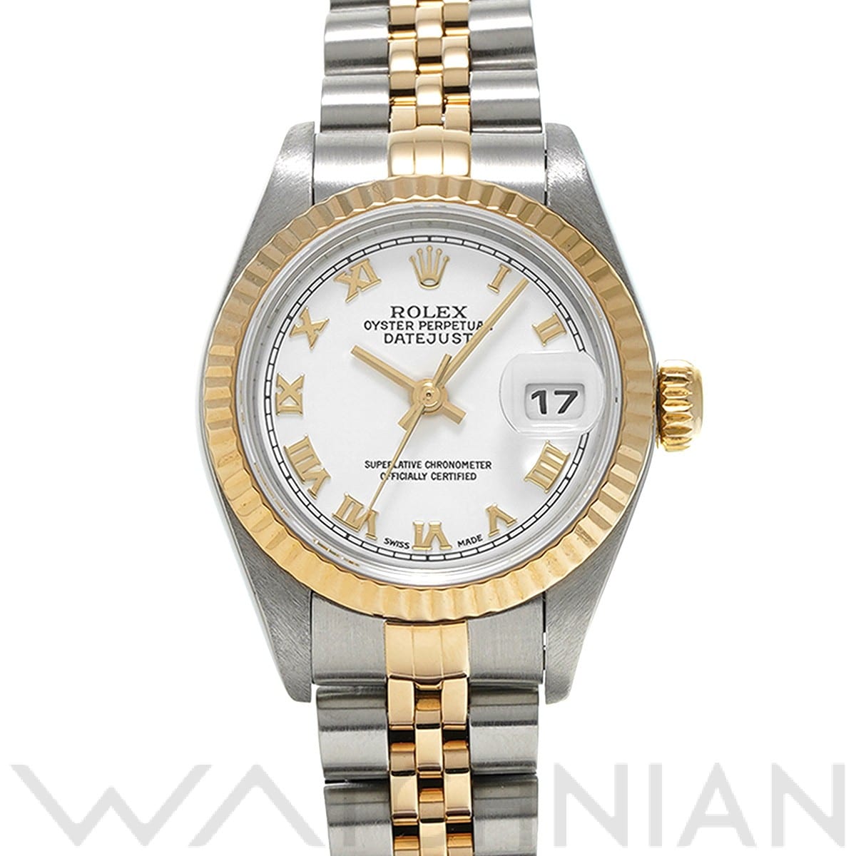 ロレックス デイトジャスト 79173 ホワイト レディース 時計 【中古】【wristwatch】