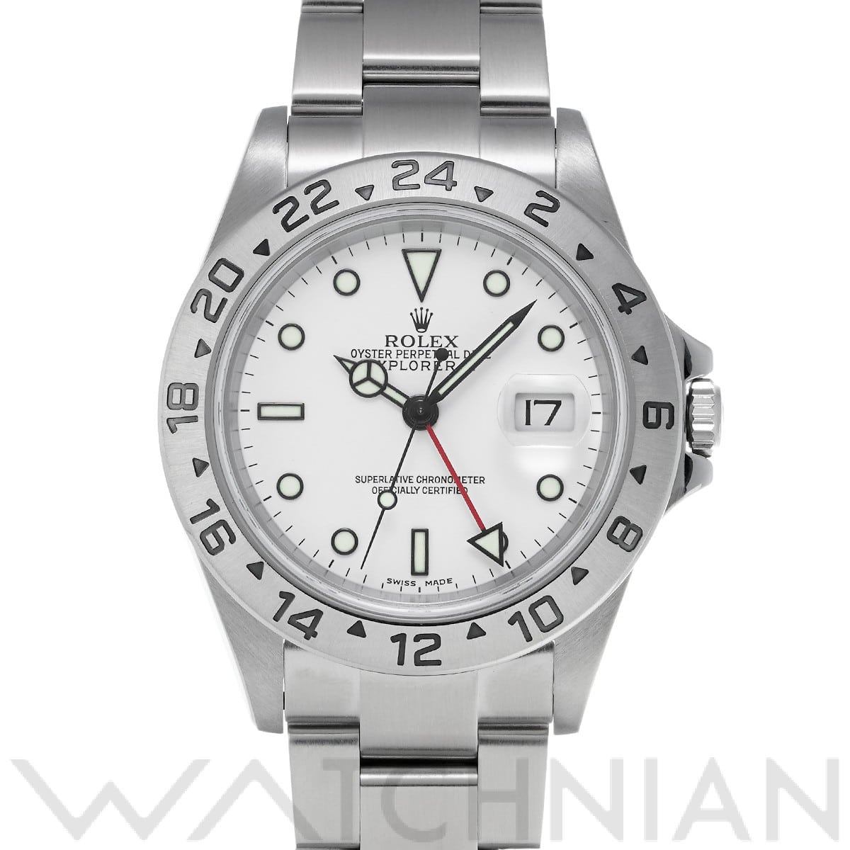 ロレックス エクスプローラーII 16570 ホワイト メンズ 時計 【中古】【wristwatch】