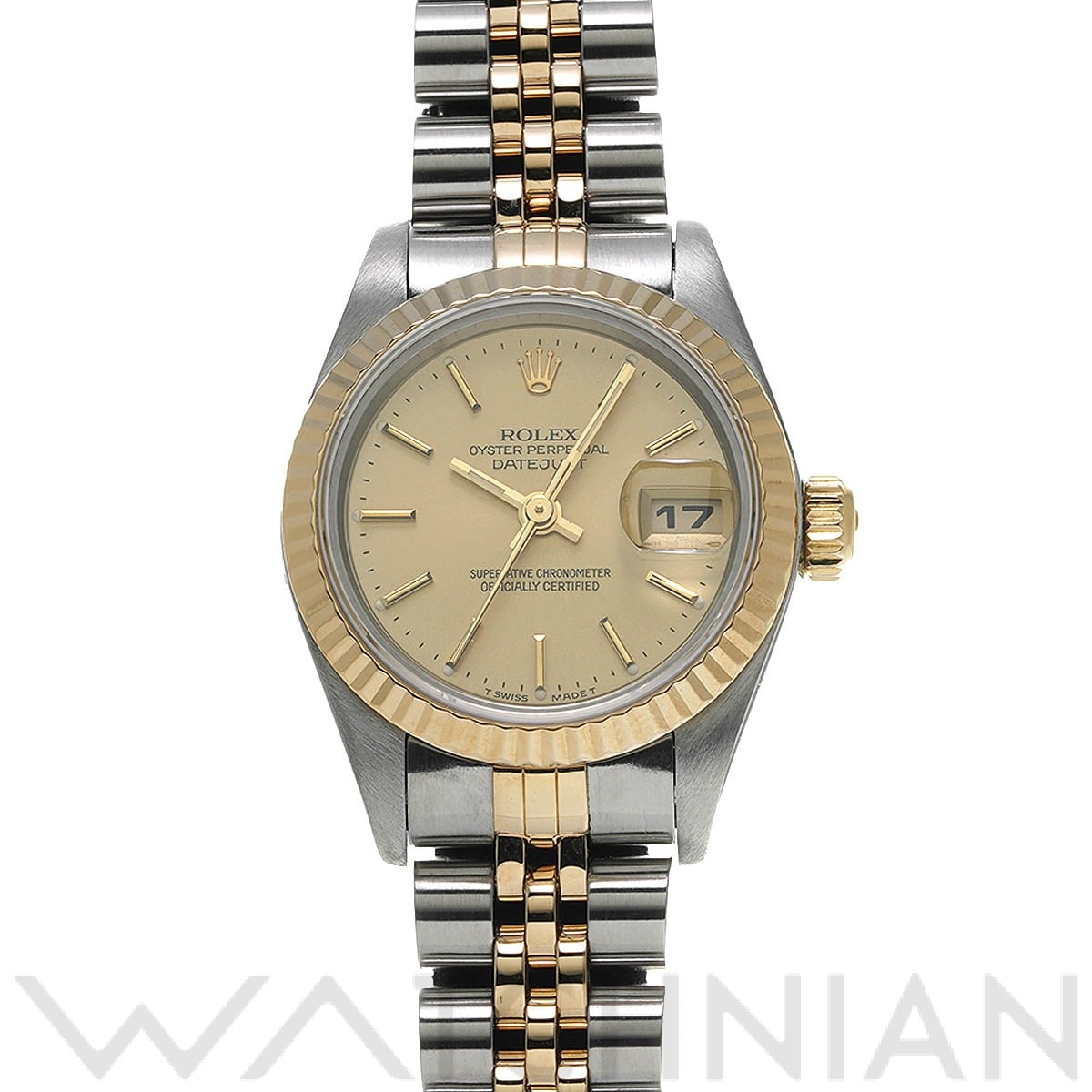 ロレックス デイトジャスト 69173 シャンパン レディース 時計 【中古】【wristwatch】