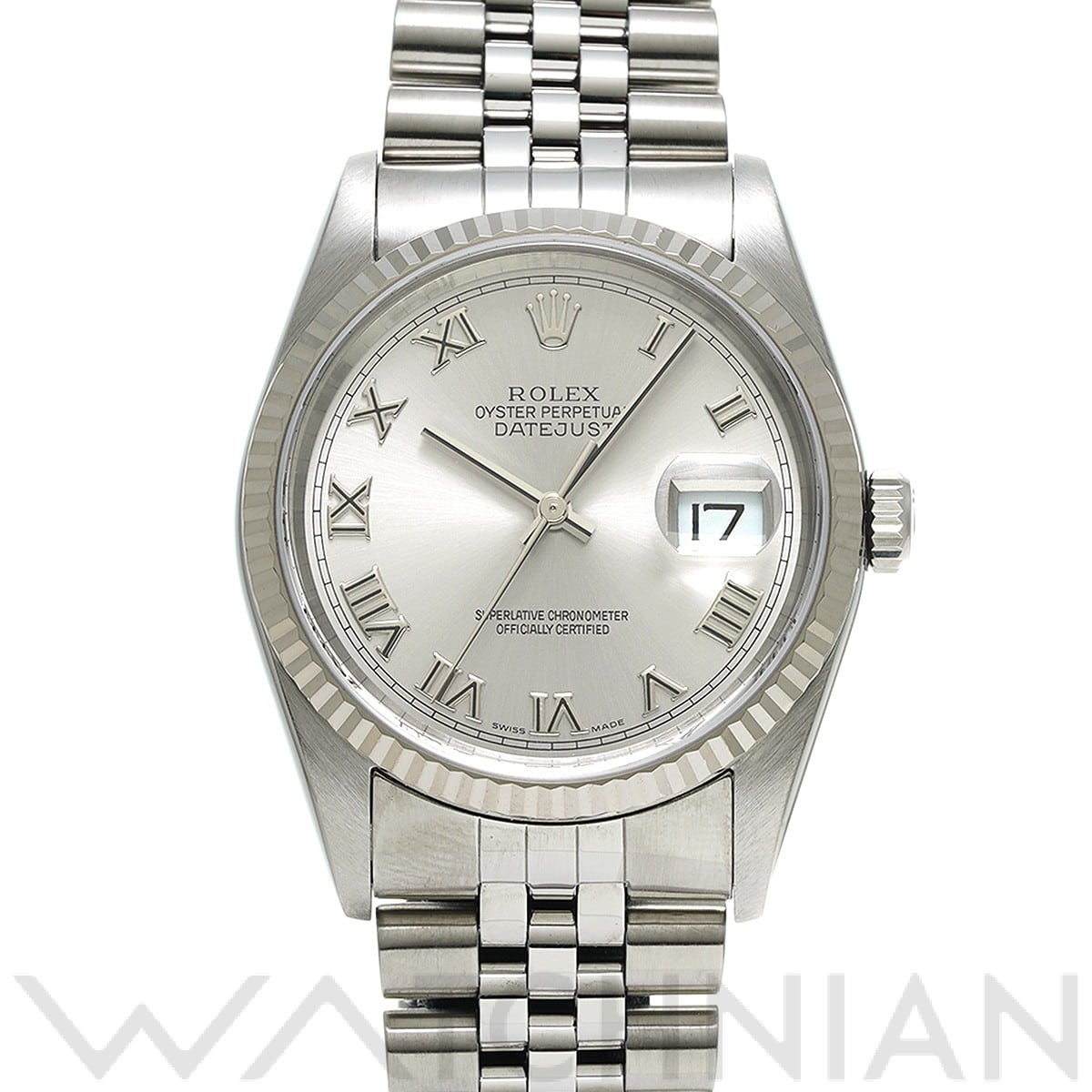 ロレックス デイトジャスト 16234 グレー メンズ 時計 【中古】【wristwatch】