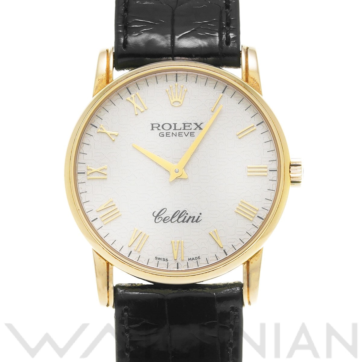 チェリーニ 5115 K番(2002年頃製造) アイボリーコンピュータ ロレックス ROLEX メンズ 【中古】