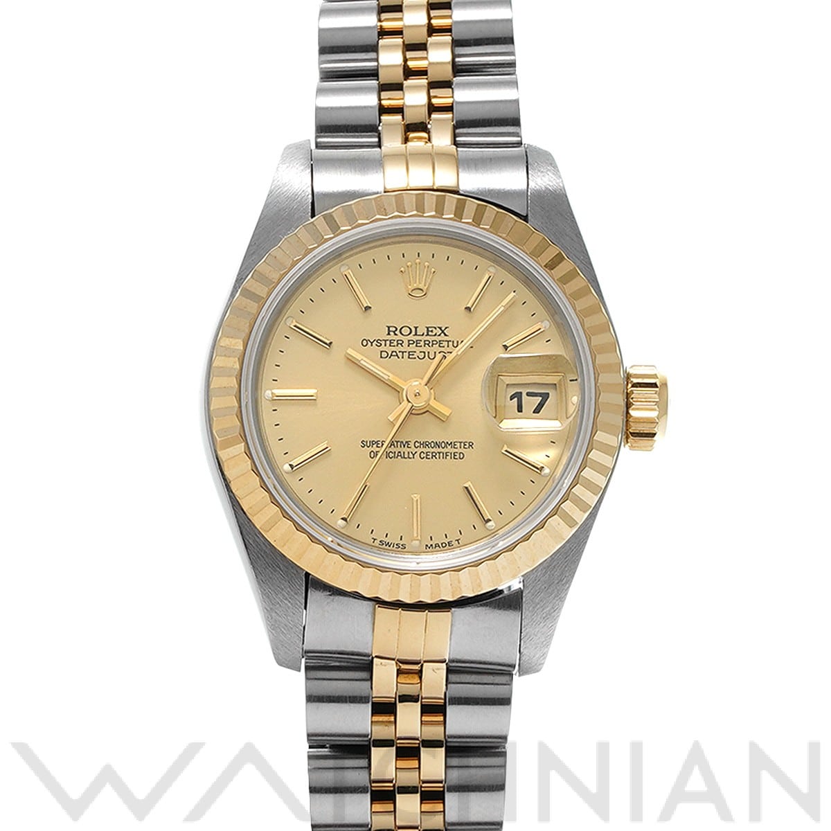 ロレックス デイトジャスト 69173 シャンパン レディース 時計 【中古】【wristwatch】