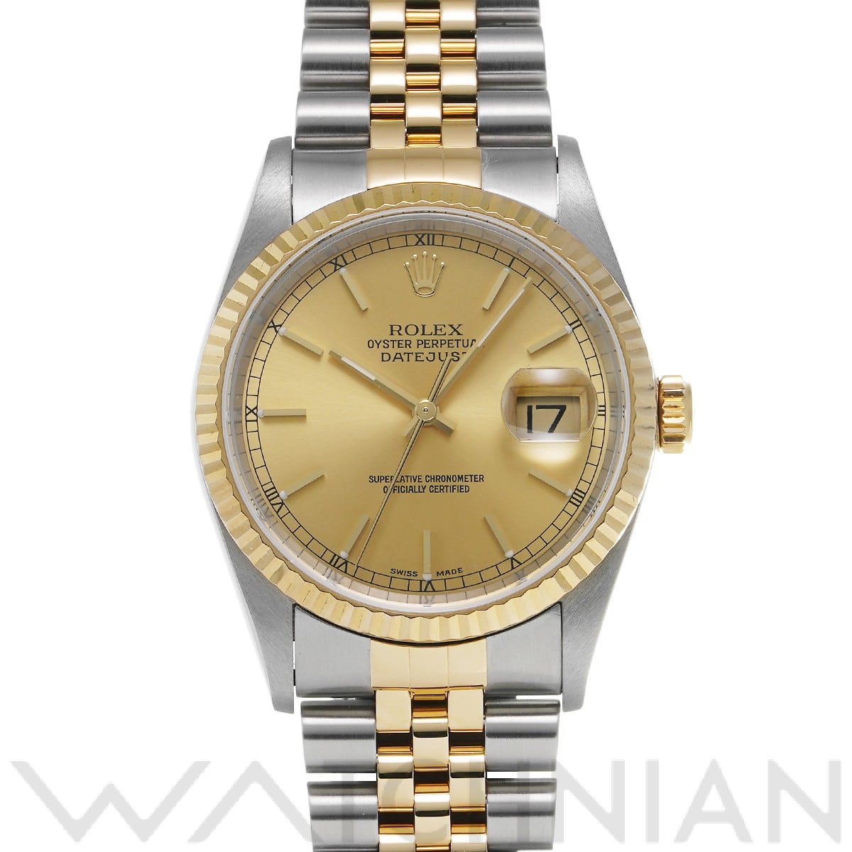 ロレックス デイトジャスト 16233 シャンパン メンズ 時計 【中古】【wristwatch】