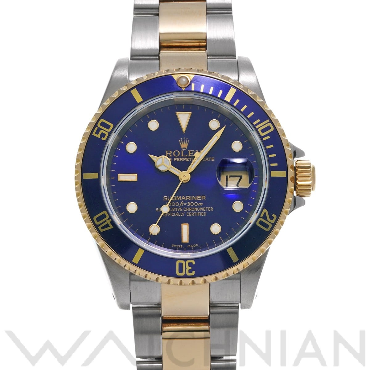 サブマリーナ デイト 16613 P番(2000年頃製造) ブルー ロレックス ROLEX メンズ 【中古】
