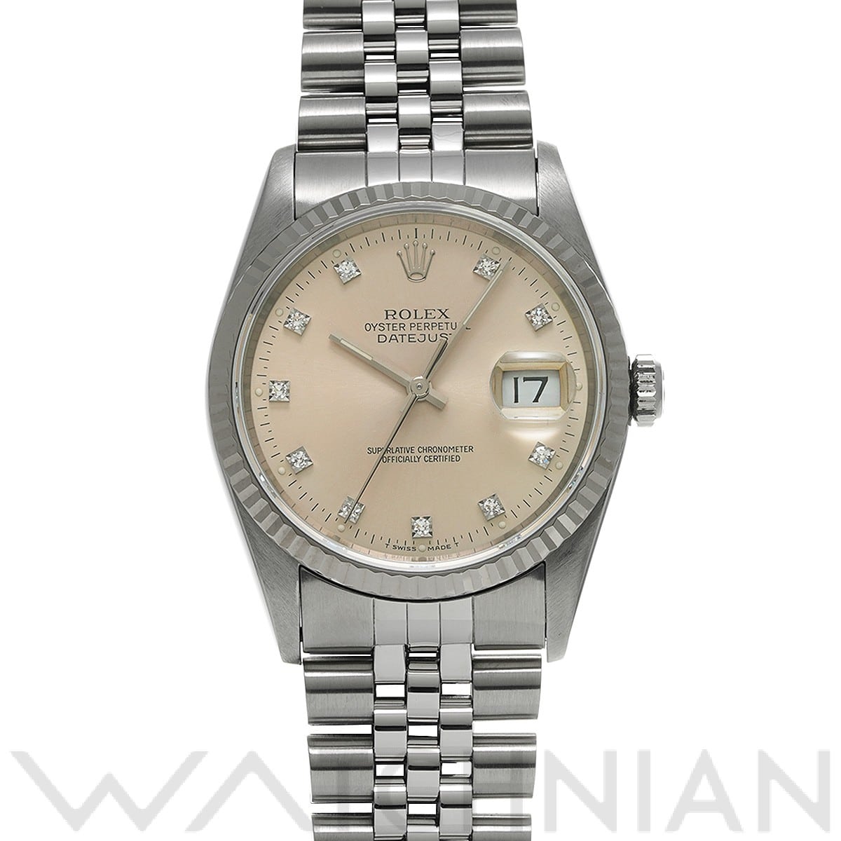 ロレックス デイトジャスト 16234G シルバー/ダイヤモンド メンズ 時計 【中古】【wristwatch】