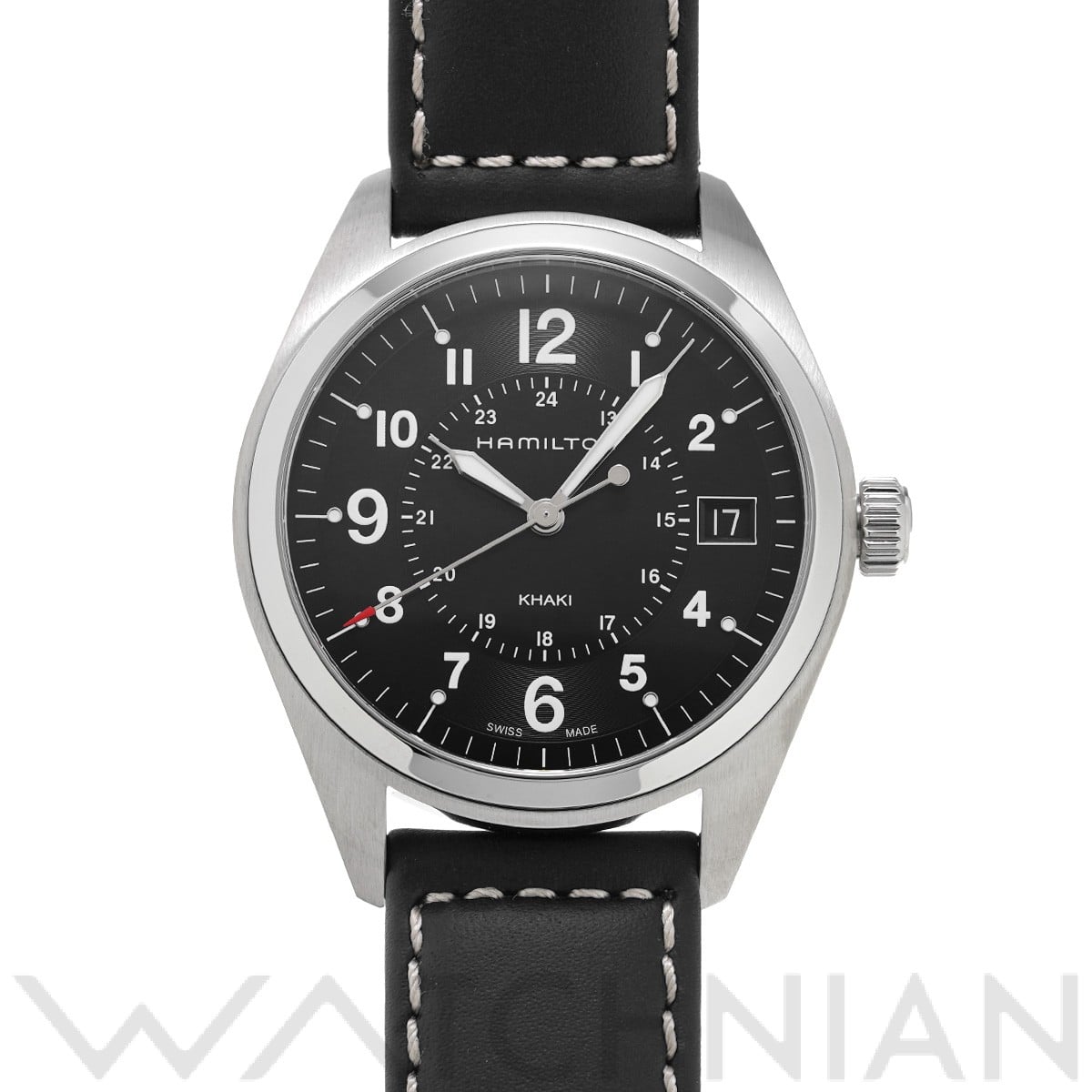 ハミルトン / HAMILTON カーキ フィールド クォーツ H68551733 ブラック メンズ 時計 【中古】【wristwatch】