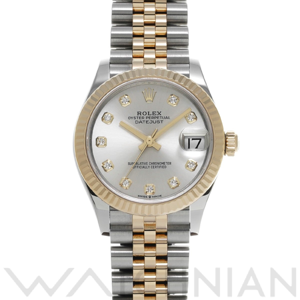 ロレックス デイトジャスト 31 278273G シルバー/ダイヤモンド ユニセックス 時計 【中古】【wristwatch】