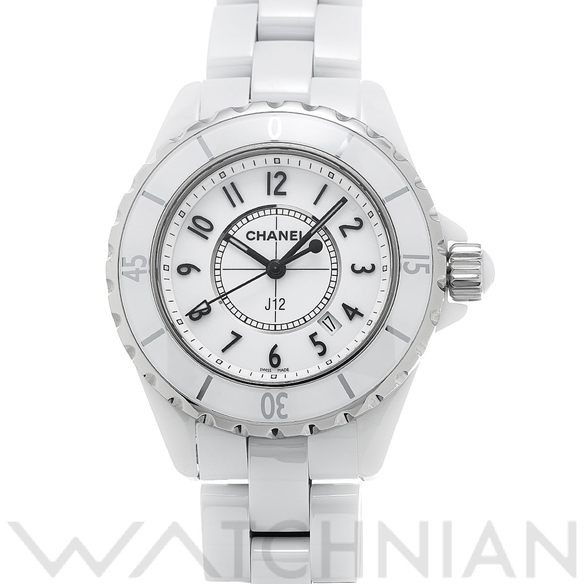 シャネル / CHANEL J12 33MM H0968 ホワイト レディース 時計 【中古】【wristwatch】