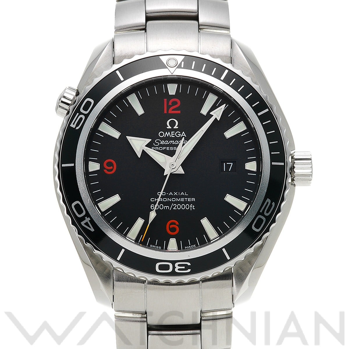 オメガ / OMEGA シーマスター プラネットオーシャン 600 コーアクシャル 2200.51 ブラック メンズ 時計 【中古】【wristwatch】