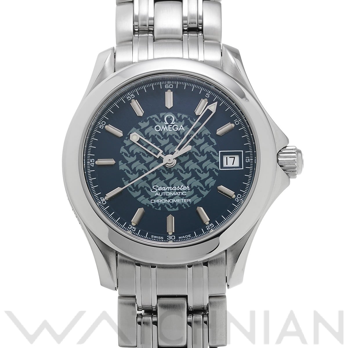 オメガ / OMEGA シーマスター 120 ジャック・マイヨール 1997 2500.80 ブルー メンズ 時計 【中古】【wristwatch】