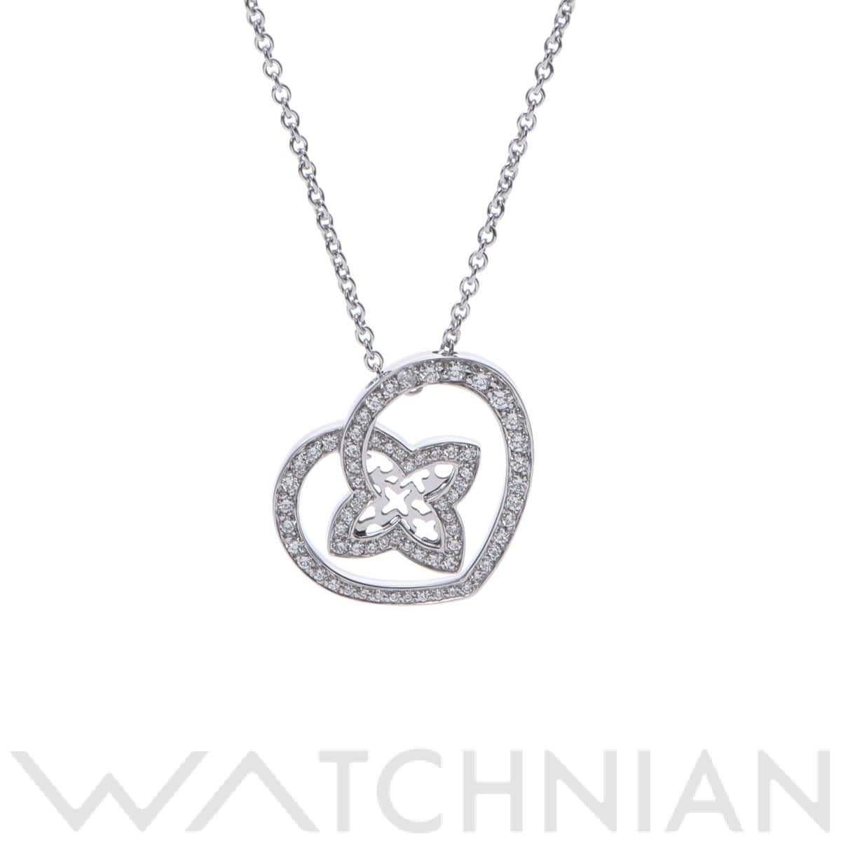 ルイ ヴィトン パンダンティフクール ネックレス PM シルバー K18ホワイトゴールド WG レディース ジュエリー 【中古】【jewelry】