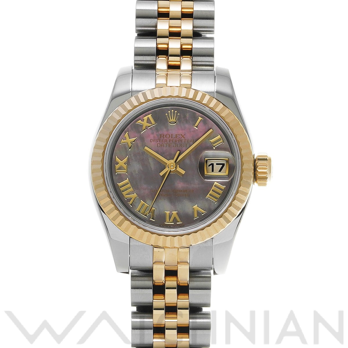 ロレックス レディ デイトジャスト 26 179173NR ブラックシェル レディース 時計 【中古】【wristwatch】