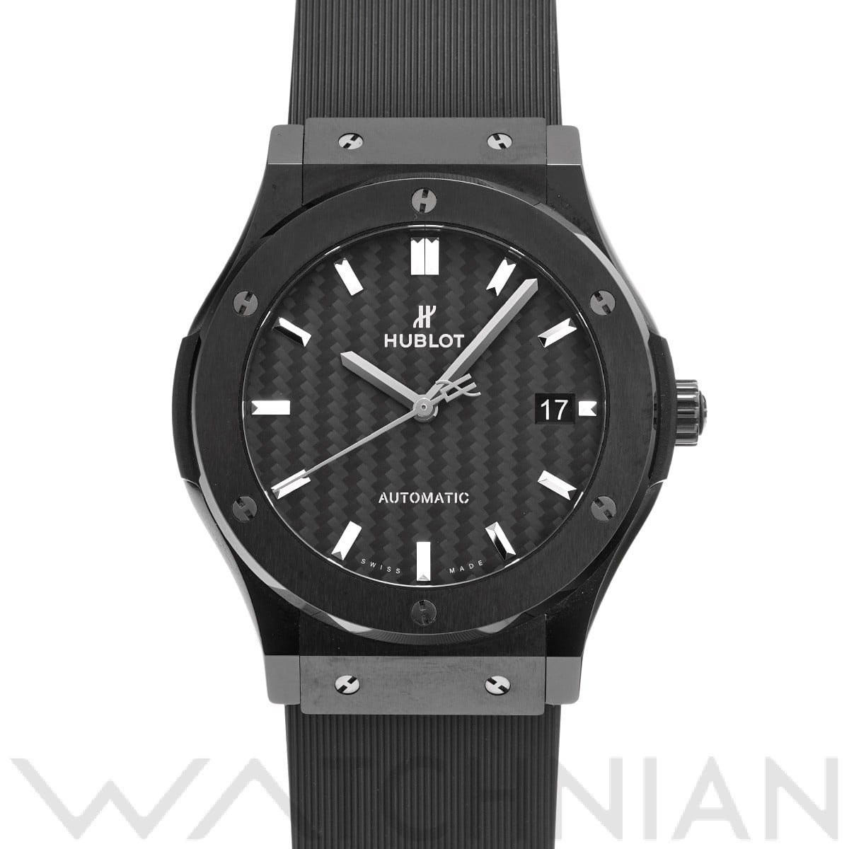 クラシックフュージョン ブラックマジック 511.CM.1771.RX マットブラック ウブロ HUBLOT メンズ 【中古】