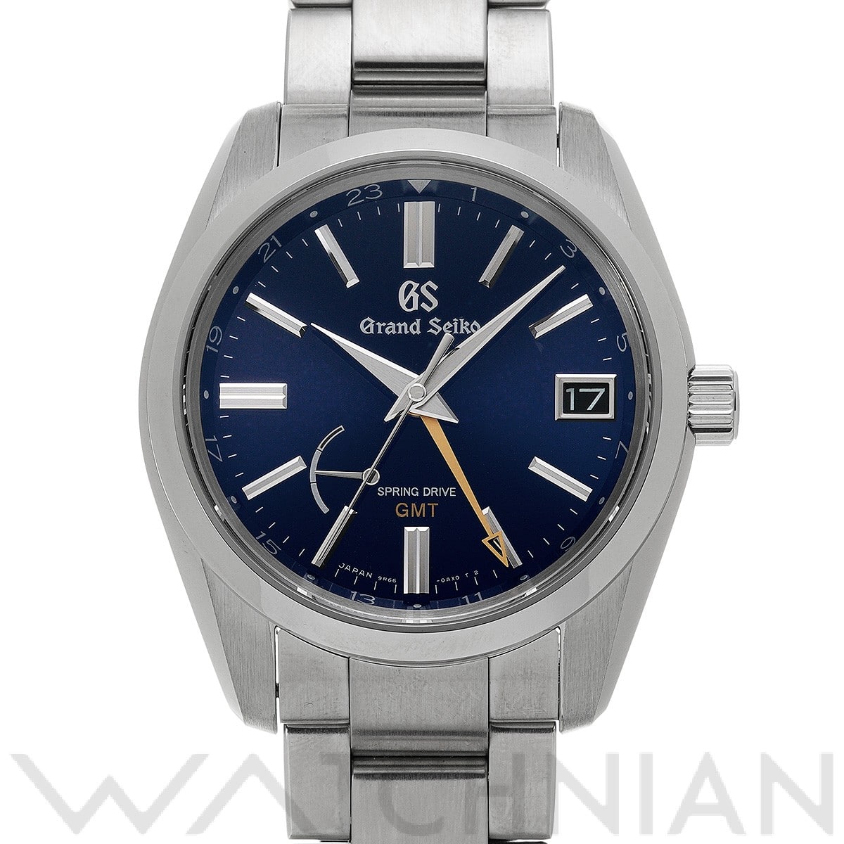 グランドセイコー / Grand Seiko ヘリテージコレクション スプリングドライブ GMT SBGE281 ミッドナイトブルー メンズ 時計 【中古】【wristwatch】