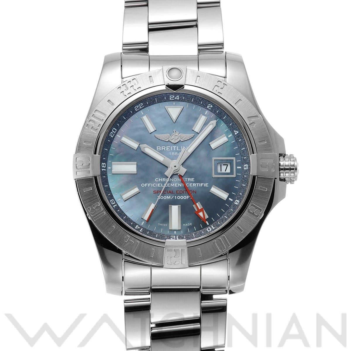 ブライトリング / BREITLING アベンジャーII GMT ブルーマザーオブパール A3239011/C930 ブルーシェル メンズ 時計 【中古】【wristwatch】