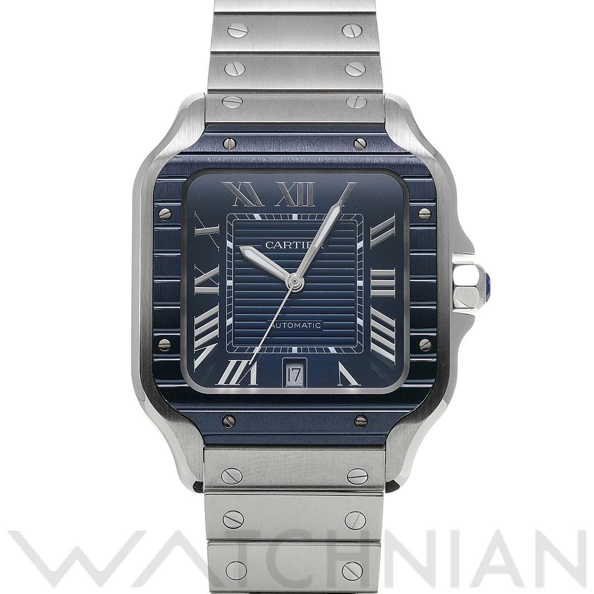 カルティエ / CARTIER サントス ドゥ カルティエ LM WSSA0048 ブルー メンズ 時計 【中古】【wristwatch】
