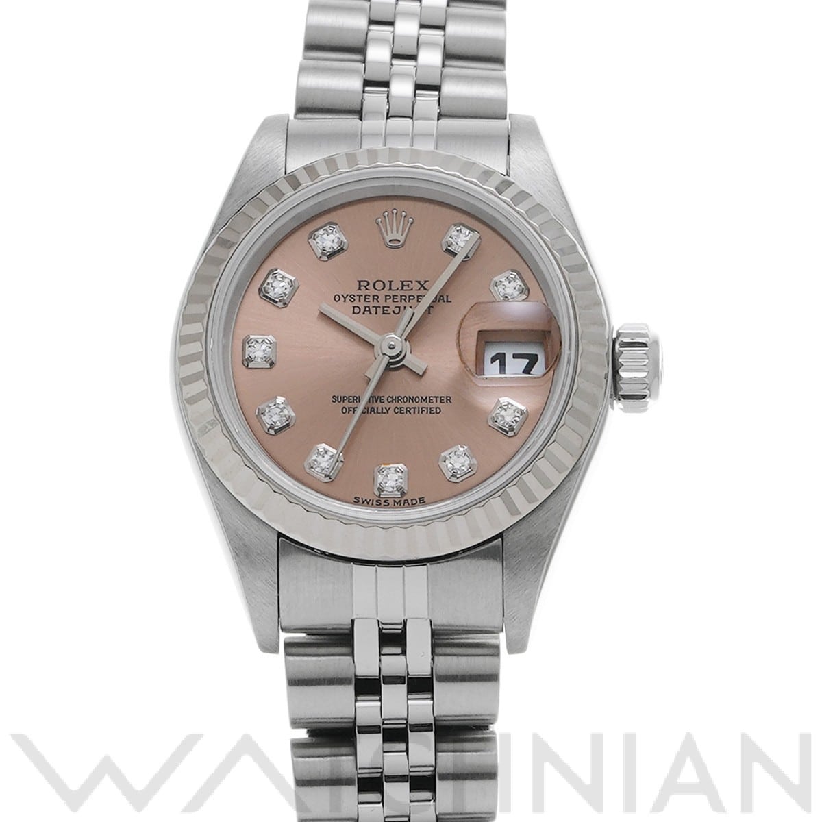 ロレックス デイトジャスト 79174G ピンク/ダイヤモンド レディース 時計 【中古】【wristwatch】