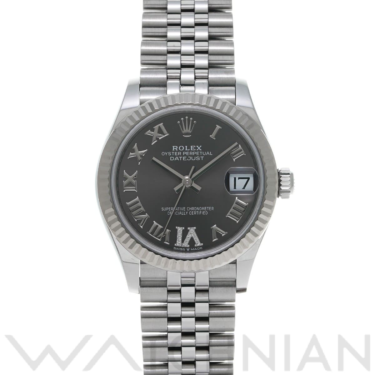 デイトジャスト 31 278274 ランダムシリアル ダークグレー/ダイヤモンド ロレックス ROLEX ユニセックス 【中古】