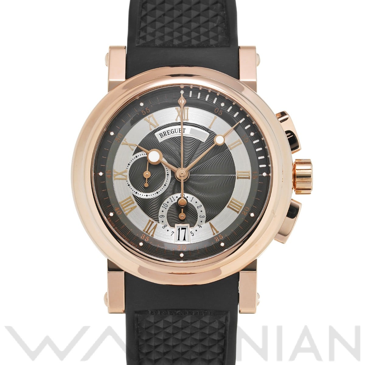 ブレゲ マリーン II クロノグラフ 5827BR/Z2/5ZU グレー メンズ 時計 【中古】【wristwatch】
