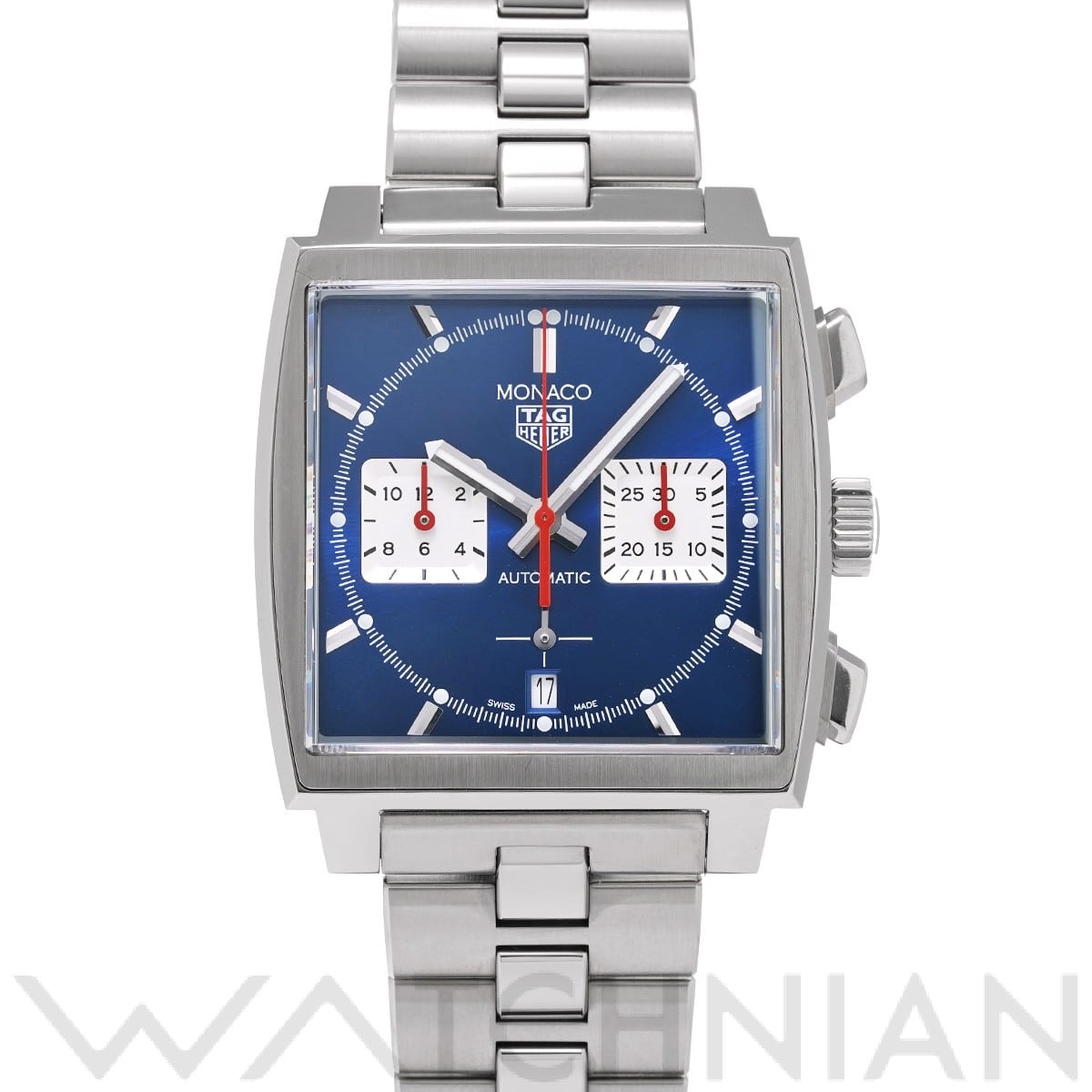 タグ ホイヤー モナコ キャリバーホイヤー02 クロノグラフ CBL2111.BA0644 ブルー/シルバー メンズ 時計 【中古】【wristwatch】
