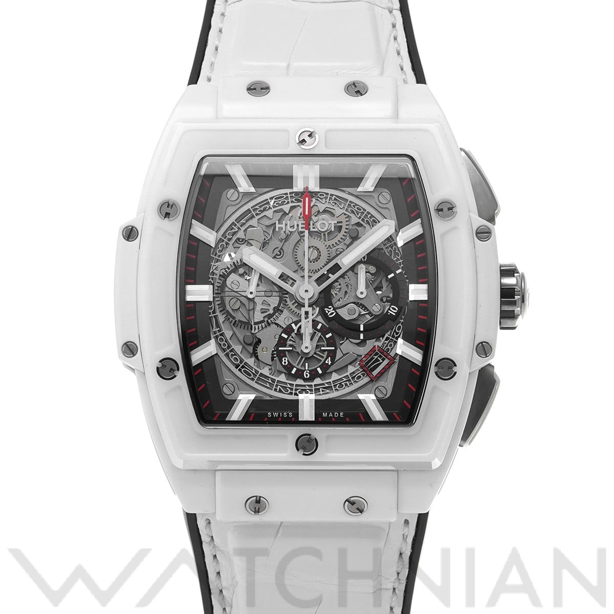 スピリット オブ ビッグバン ホワイトセラミック 601.HX.0173.LR スケルトン ウブロ HUBLOT メンズ 【中古】