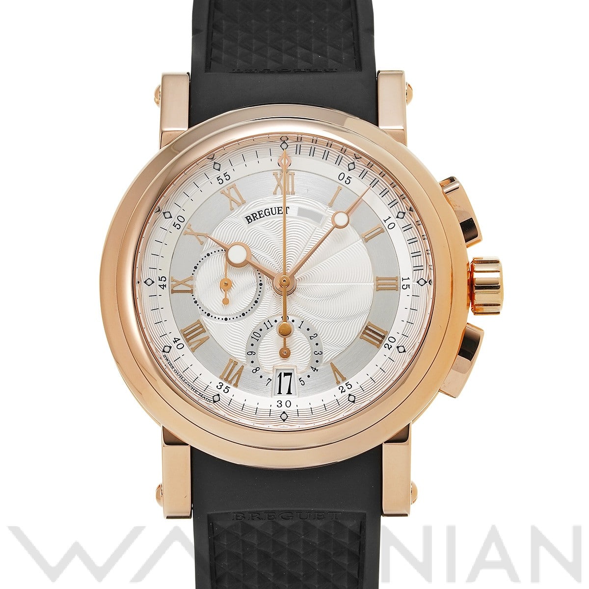 ブレゲ マリーン II クロノグラフ 5827BR/12/5ZU シルバー メンズ 時計 【中古】【wristwatch】