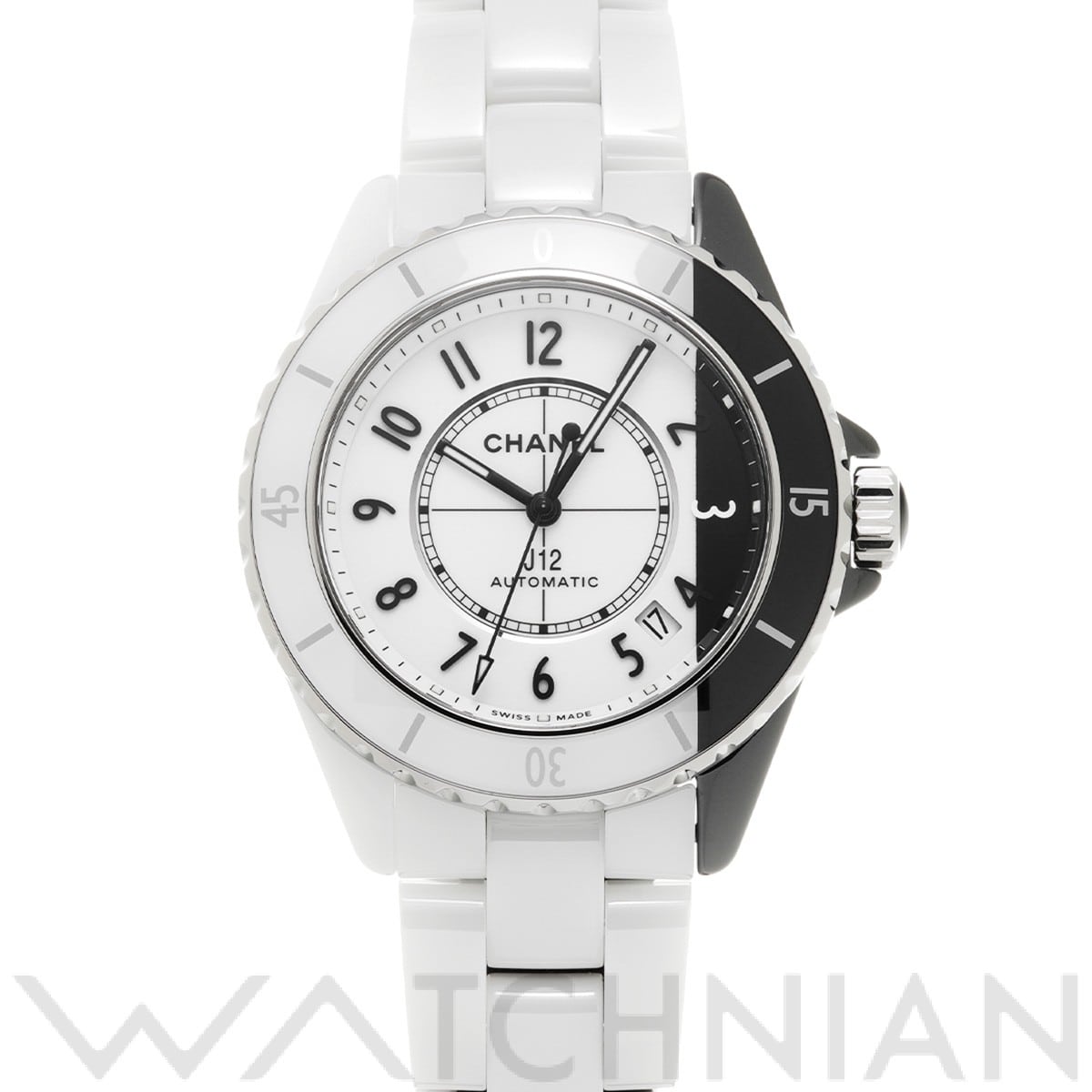 シャネル / CHANEL J12 パラドックス キャリバー12.1 38MM H6515 ホワイトラッカー/ブラックラッカー メンズ 時計 【中古】【wristwatch】