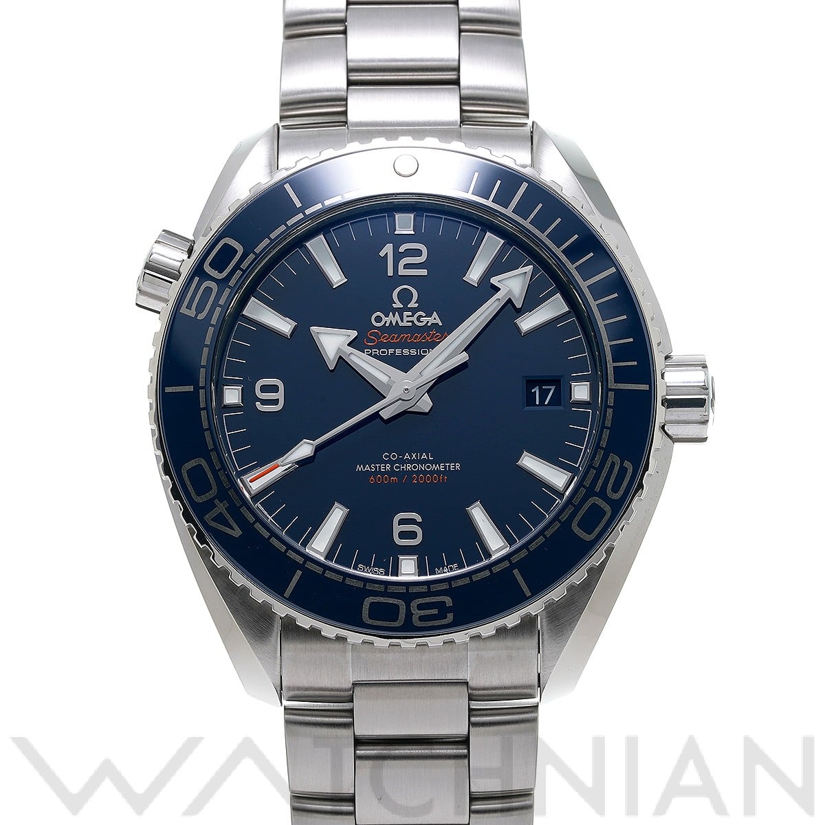 オメガ / OMEGA シーマスター プラネットオーシャン 600 コーアクシャル マスタークロノメーター 215.30.44.21.03.001 ブルー メンズ 時計 【中古】【wristwatch】