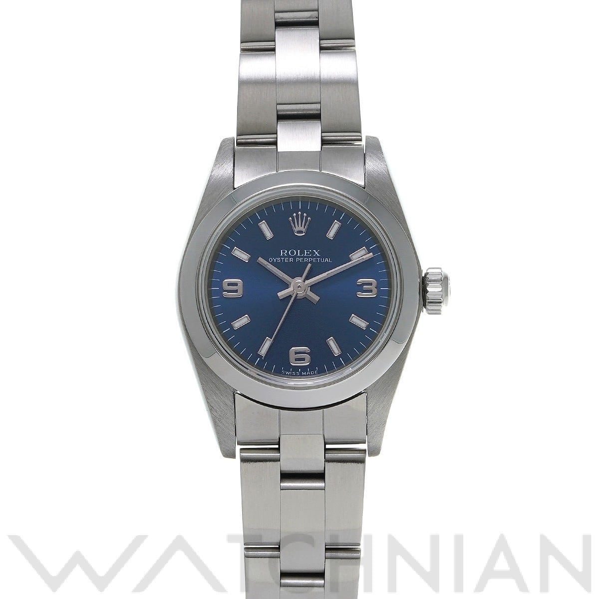 オイスターパーペチュアル 76080 A番(1999年頃製造) ブルー ロレックス ROLEX レディース 【中古】