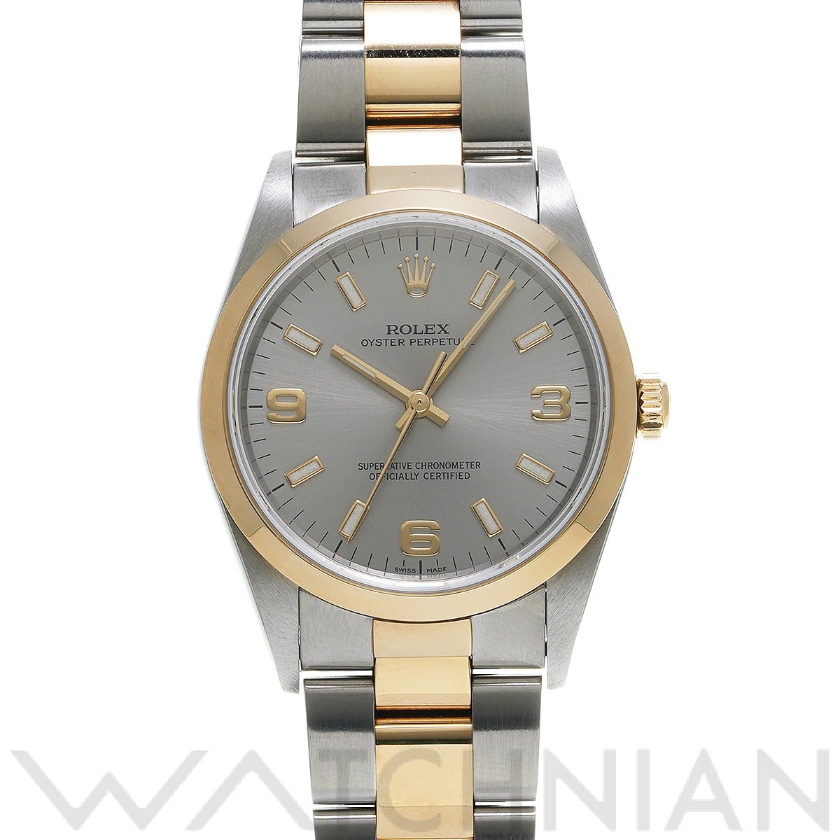 オイスターパーペチュアル 14203M Y番(2002年頃製造) グレー ロレックス ROLEX メンズ 【中古】