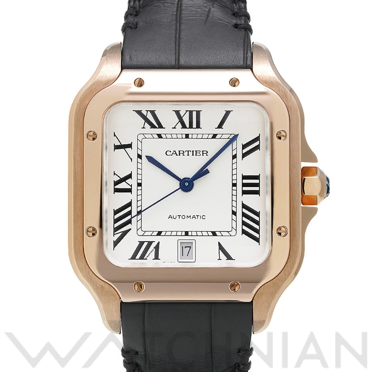 サントス ドゥ カルティエ LM WGSA0019 シルバー カルティエ CARTIER メンズ 【中古】