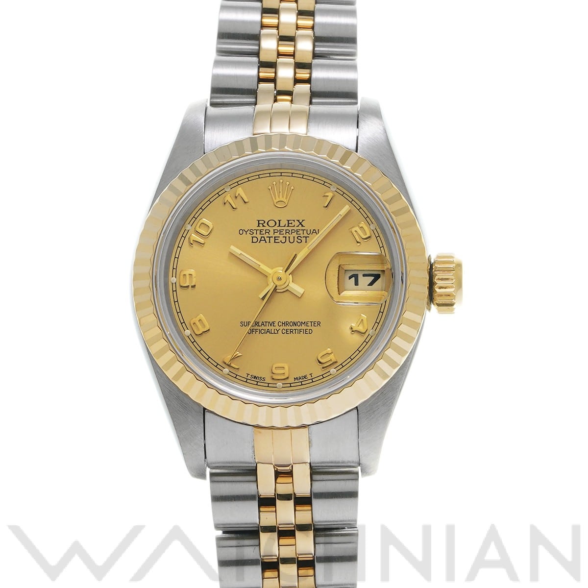 ロレックス デイトジャスト 69173 シャンパン レディース 時計 【中古】【wristwatch】