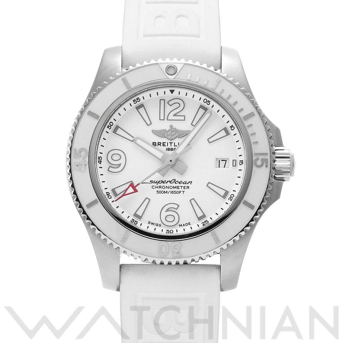 スーパーオーシャン オートマチック 42 ジャパンエディション A17366D21A1S1 ホワイト ブライトリング BREITLING メンズ 【中古】
