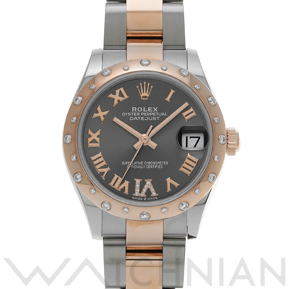 ロレックス デイトジャスト 31 278341RBR スレート/ダイヤモンド ユニセックス 時計 【中古】【wristwatch】