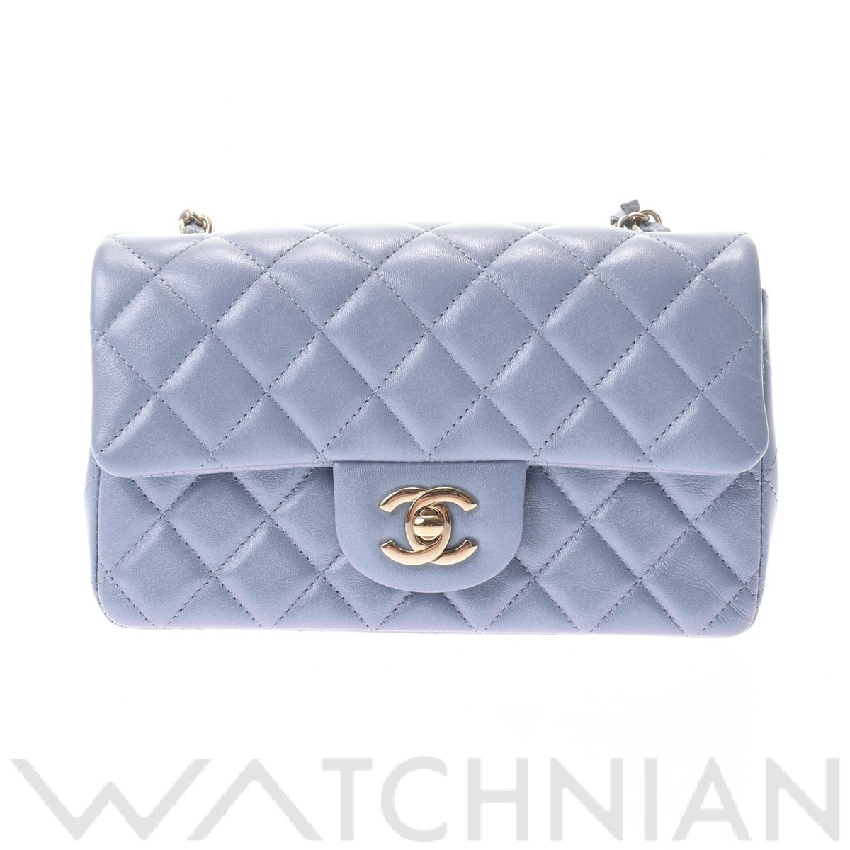 シャネル / CHANEL ミニフラップバッグ20  メタリックパープル/ゴールド金具 A69900 ラムスキン レディース バッグ 【未使用】【bag】