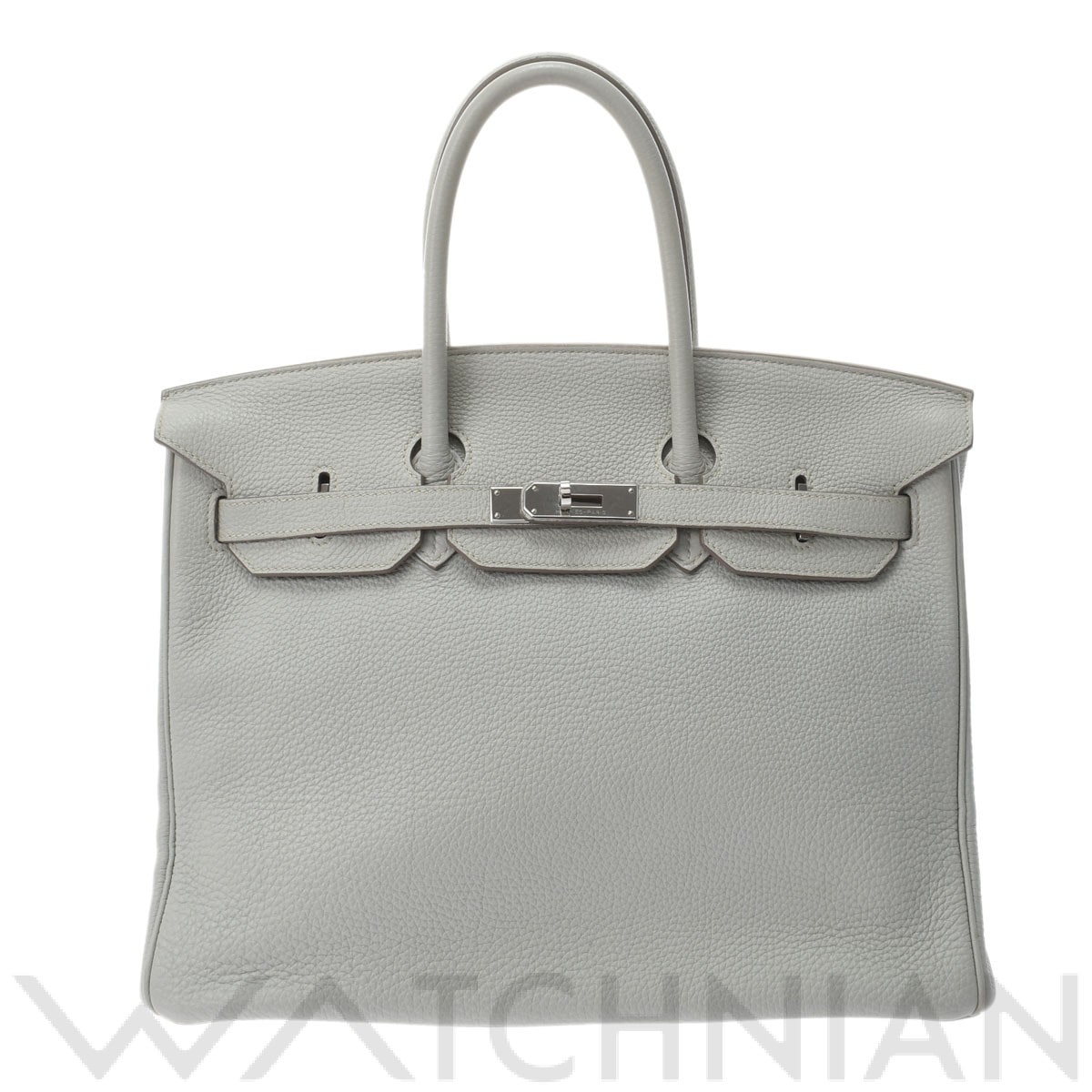 バーキン 35 グリスパール/パラジウム金具 トゴ HERMES エルメス ユニセックス 【中古】