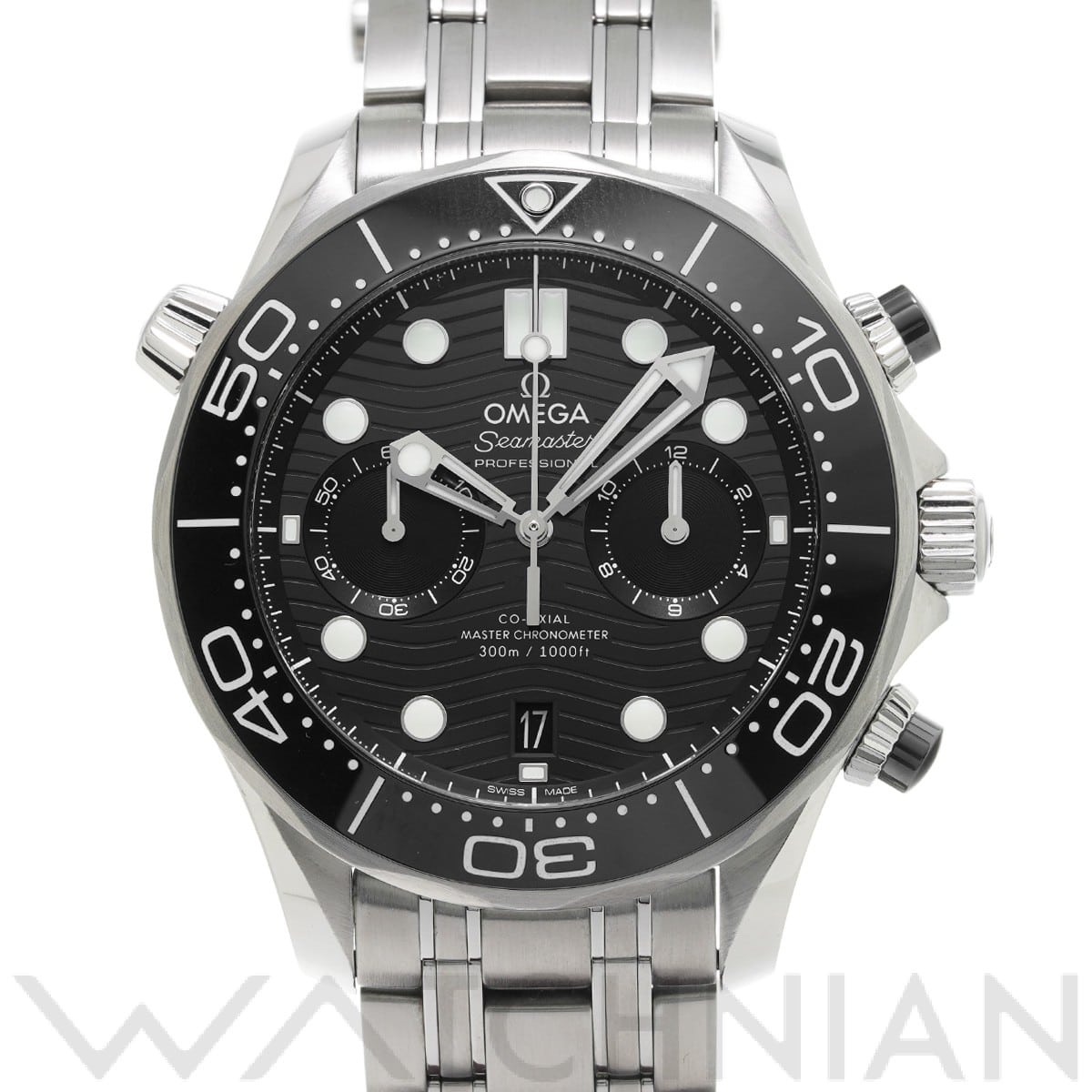 オメガ / OMEGA シーマスター ダイバー300 コーアクシャル マスタークロノメーター クロノグラフ 210.30.44.51.01.001 ブラック メンズ 時計 【中古】【wristwatch】