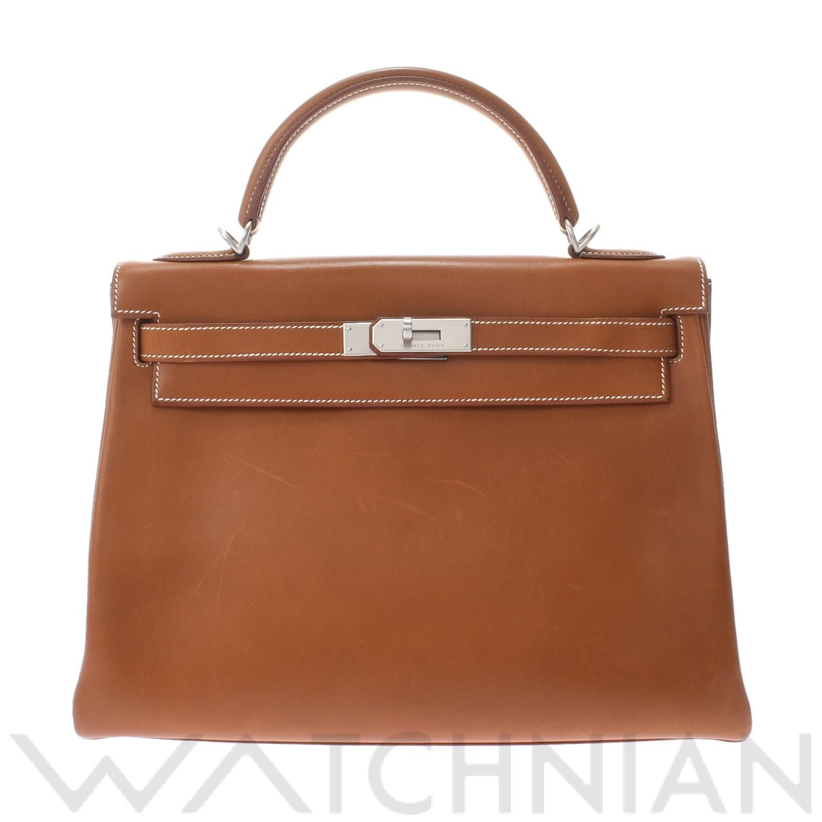 ケリー 32 内縫い フォーブ/マットパラジウム金具 バレニア HERMES エルメス レディース 【中古】