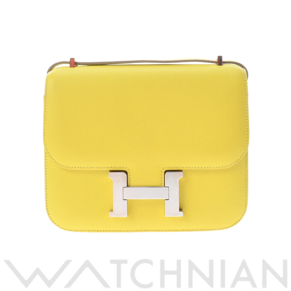 コンスタンス ミニ18 ライム/パラジウム金具 ヴォーエプソン HERMES エルメス レディース 【中古】