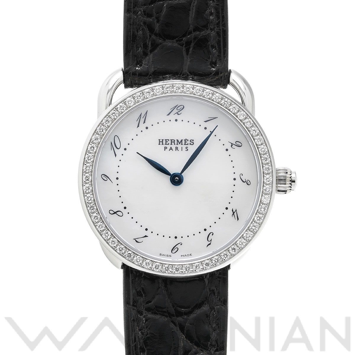 エルメス アルソー AR5.230 ホワイトシェル レディース 時計 【中古】【wristwatch】