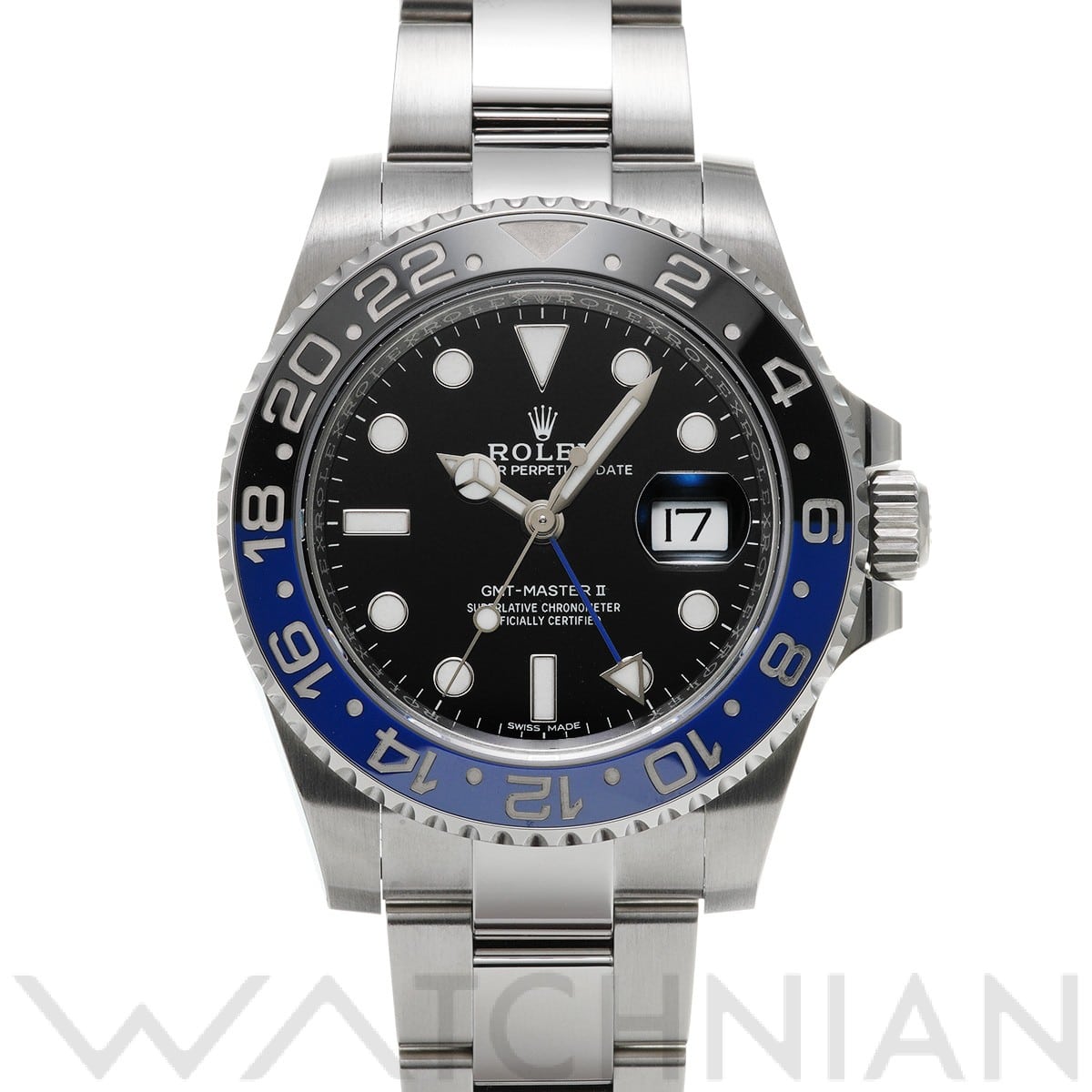 ロレックス GMTマスターII 116710BLNR ブラック メンズ 時計 【中古】【wristwatch】