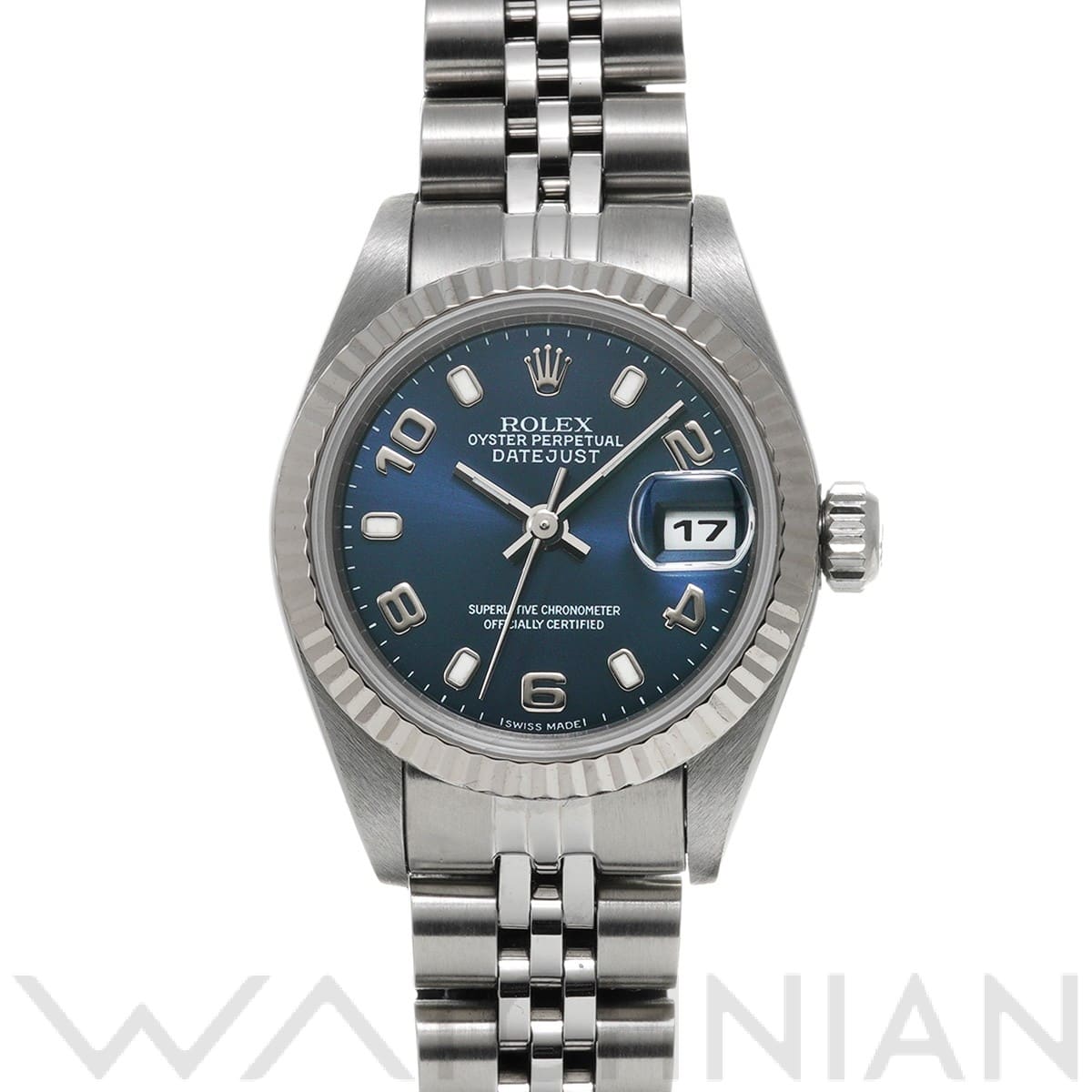 ロレックス デイトジャスト 79174 ブルー レディース 時計 【中古】【wristwatch】