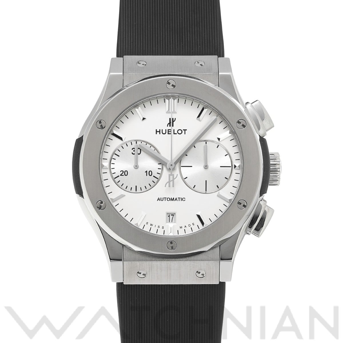 クラシックフュージョン チタニウム クロノグラフ オパリン 521.NX.2611.RX オパリン ウブロ HUBLOT メンズ 【中古】