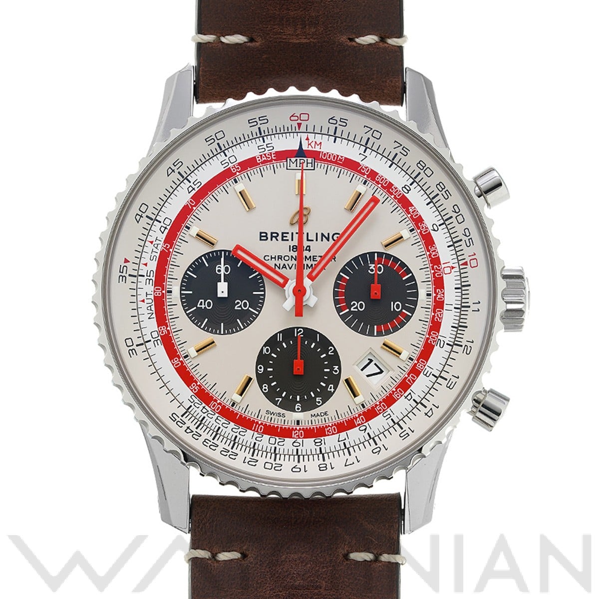 ブライトリング / BREITLING ナビタイマー B01 クロノグラフ 43 TWA エディション AB01219A1G1X1 ホワイト/アントラサイト メンズ 時計 【中古】【wristwatch】