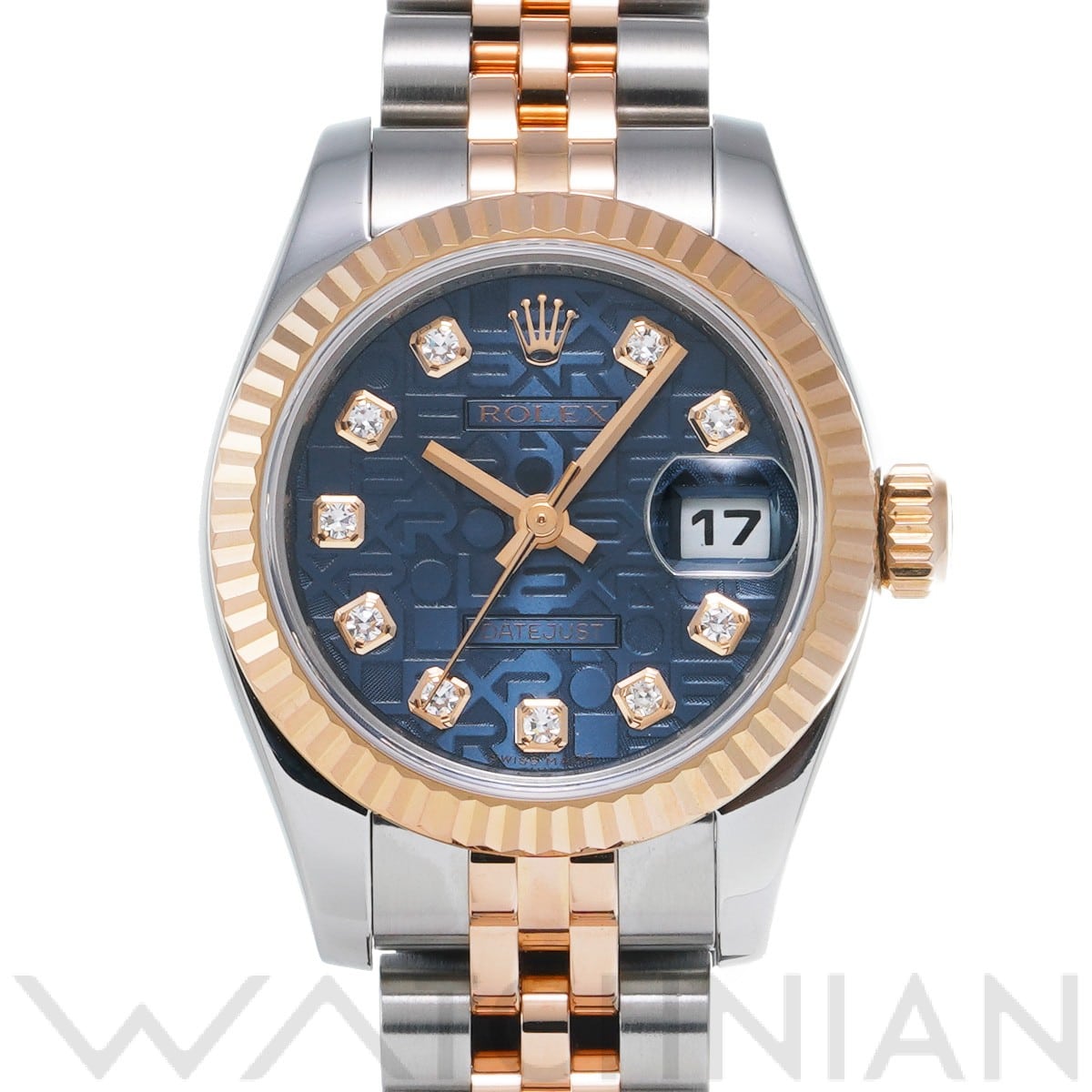 ロレックス レディ デイトジャスト 26 179171G ブルーコンピュータ/ダイヤモンド レディース 時計 【中古】【wristwatch】