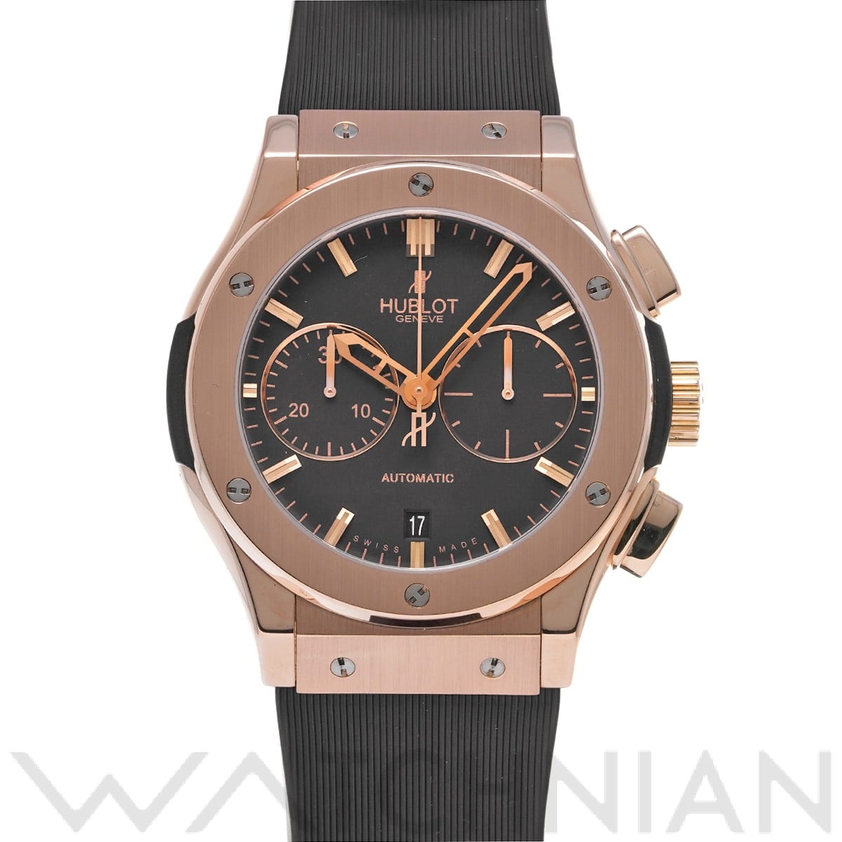 ウブロ / HUBLOT クラシックフュージョン キングゴールド クロノグラフ 521.OX.1180.RX ブラック メンズ 時計 【中古】【wristwatch】