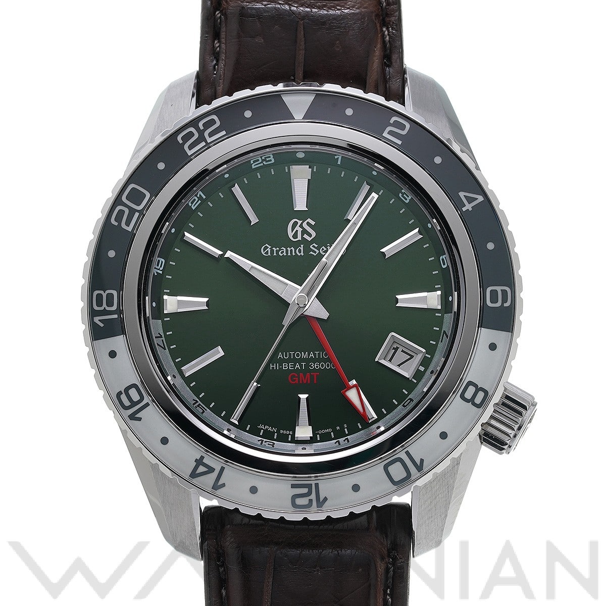 スポーツコレクション メカニカル ハイビート36000 GMT SBGJ239 グリーン グランドセイコー Grand Seiko メンズ 【中古】