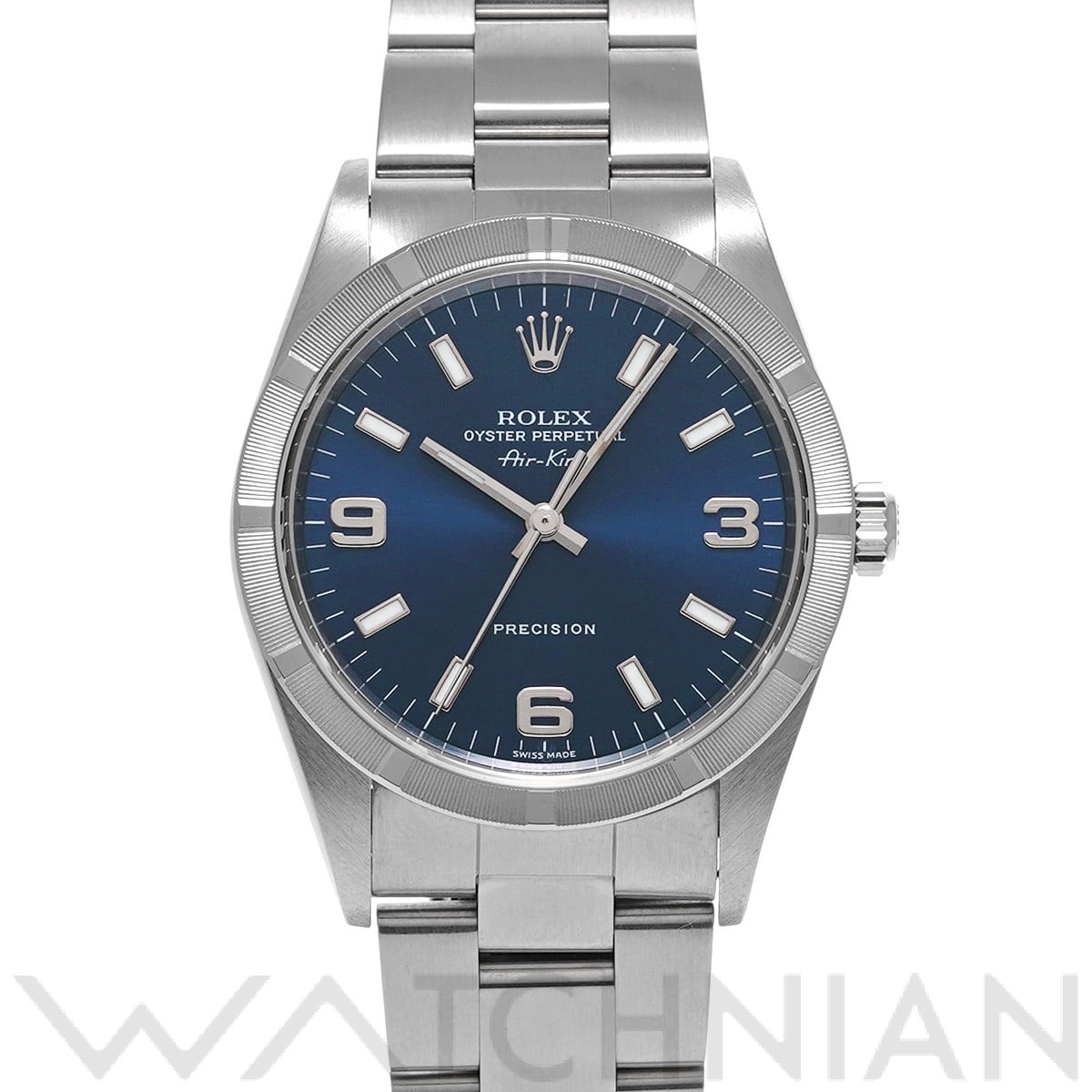 エアキング 14010M Y番(2003年頃製造) ブルー ロレックス ROLEX メンズ 【中古】